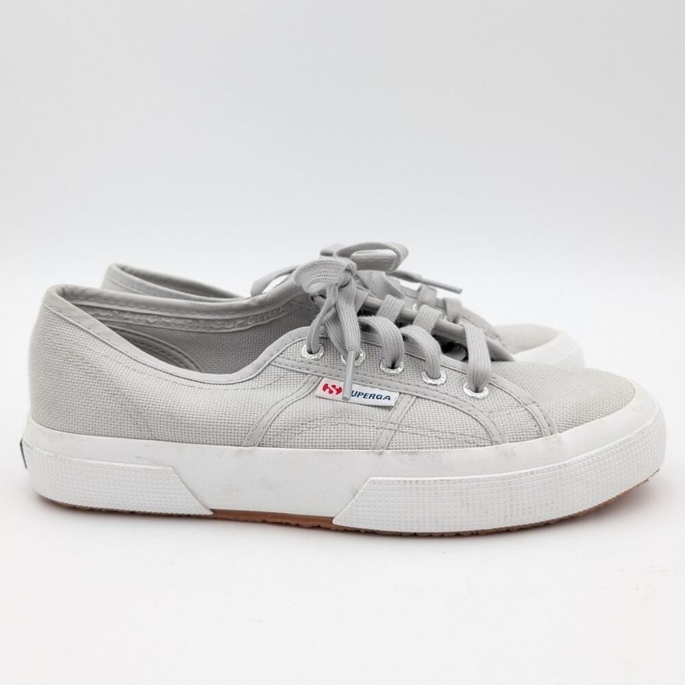 Superga Light Gray Canvas Sneakers - Picture 3 of 7